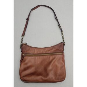 Margot New York Brown Soft Leather Shoulder Bag Boho Chic